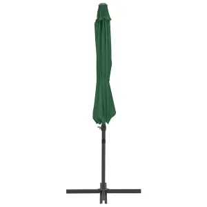 Berkfield Outdoor Umbrella with Portable Base Green