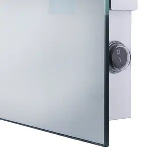 Rinse Bathrooms Illuminated LED Bathroom Mirror 700 x 500mm with Demister IP44