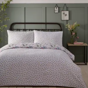 Kew Pink Duvet Cover Set Floral Bedding