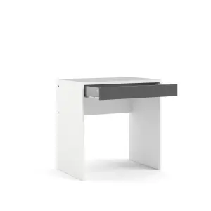 Tvilum Liten Grey 1 drawer Desk (H)765mm (W)747mm (D)482mm