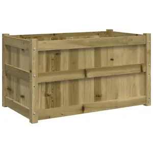 Berkfield Garden Planters 2 pcs Impregnated Wood Pine