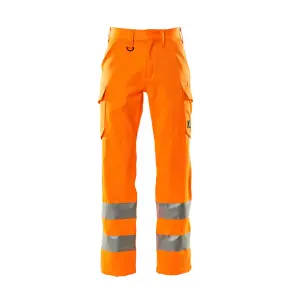 Mascot Safe Light Thigh Pocket Trousers (Hi-Vis Orange)  (34.5) (Leg Length - Long)