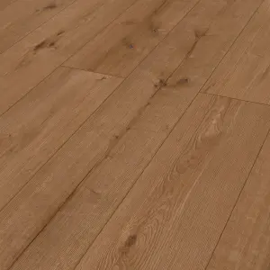 GoodHome Italo Walnut Oak effect Textured Click vinyl Planks, 2.36m²