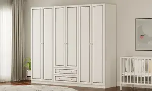 CLEMENT 6 Door 2 Drawer Wardrobe