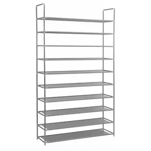 AMOS 10 Tier Extendable Shoe Rack 50 Pair Storage Organiser