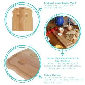 Argon Tableware Wooden Breakfast Board - 20cm x 24cm