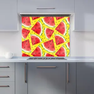 Watermelon Pattern Premium Glass Kitchen Splashback W900mm x H650mm