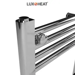 Towel Radiator Rail 800 x 500 for Central Heating with Chrome Finish