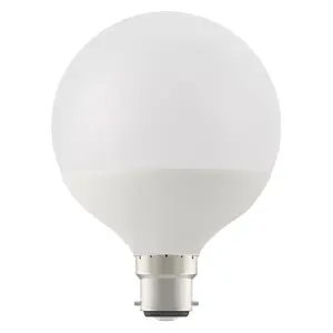 Diall B22 7.3W 806lm Frosted Globe Neutral white LED Light bulb