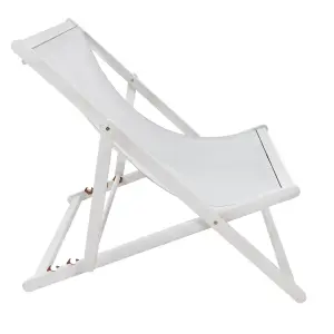 Charles Bentley FSC Certified Eucalyptus White Washed Double Deck Chair Grey