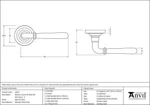 From The Anvil Satin Marine SS (316) Newbury Lever on Rose Set (Art Deco) - Unsprung