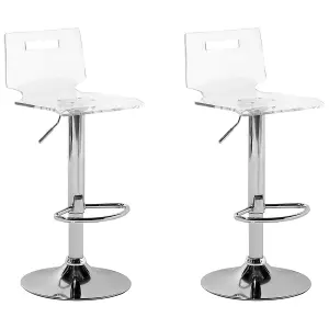 Bar Chair MALTA Swivel Transparent