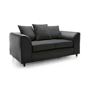 Dylan Collection 2 Seater Sofa in Black