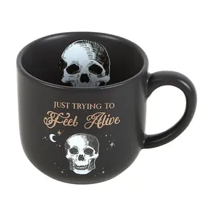 Something Different Just Trying To Feel Alive Mug Black/Gold (One Size)