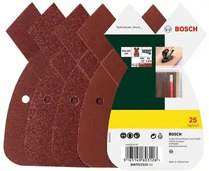 BOSCH Mixed Grit Sanding Sheets (25/Pack) (To Fit: Bosch PSM PRIMO Sander)