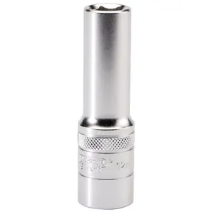 Draper 6 Point Metric Deep Socket, 1/2" Sq. Dr., 12mm 16643