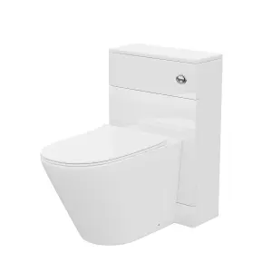 Nes Home Back To Wall WC Toilet with Concealed Cistern Bathroom Unit