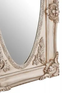 Interiors by Premier Marseille Champagne Oval Border Wall Mirror