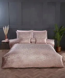 Bellagio Embellished Blush Single Duvet Cover Set