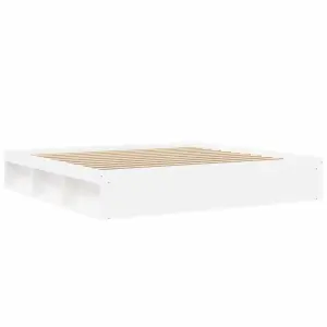 Berkfield Bed Frame White 200x200 cm