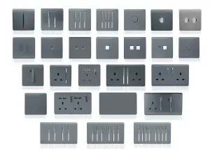 Trendiswitch Warm Grey 13 Amp Switched Fused Spur