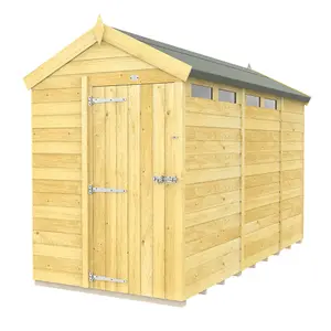 DIY Sheds 5x11 Apex Security Shed - Single Door