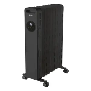 Igenix IG2621BL, Digital Oil Filled Radiator Heater, 2kW/2000 W, Black