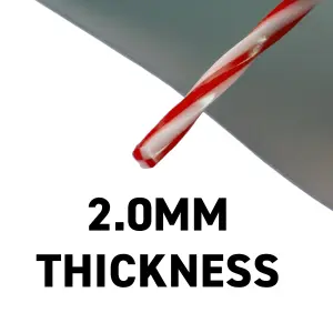 15m of strimmer/trimmer line,red/white twist line gives you more cutting edge for cleaner and quicker cut (2.0mm)