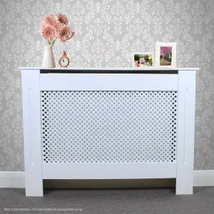 Radiator Cover MDF White 1720mm