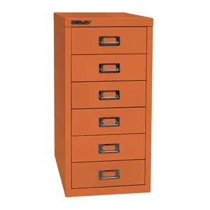 29er 27.9cm Wide 6 -Drawer File Cabinet Orange