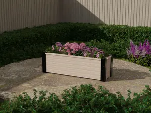 RusticRidge wooden planter, 1600x500x500