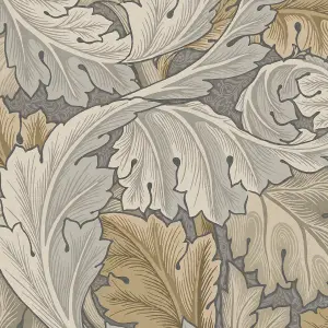 William Morris Gallery Collection Neutral Acanthus Smooth Wallpaper