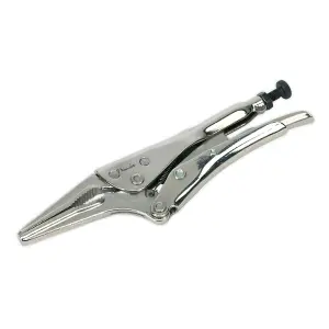 Sealey Locking Pliers Long Nose 170mm 0-50mm Capacity AK6824