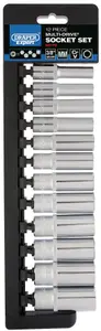 Draper 3/8" Sq. Dr. Draper Expert Multi-Drive Deep Socket Set 12 Piece 50176