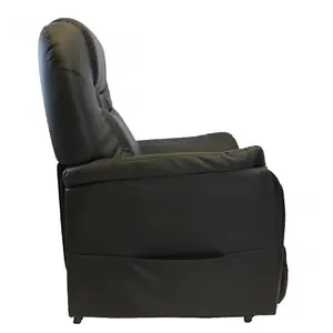 Dream Comfort Rise & Recline Chair - Black PU Leather