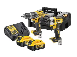 Dewalt DCK266M2T-GB TSTAK Impact Driver & Combi Drill Set 2 x 4.0Ah Li-ion Batts