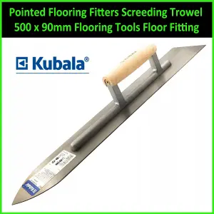 Pointed Flooring Fitters Screeding Trowel 500mm Flooring Tools Floor Fitting