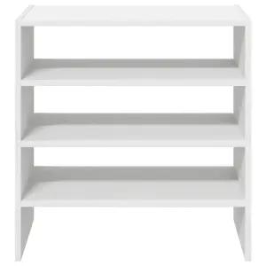 Berkfield Shoe Racks 2 pcs Stackable White 60x30x30.5 cm