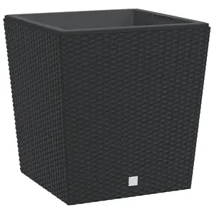 Berkfield Planter with Removable Inner Anthracite 37 / 64 L PP Rattan