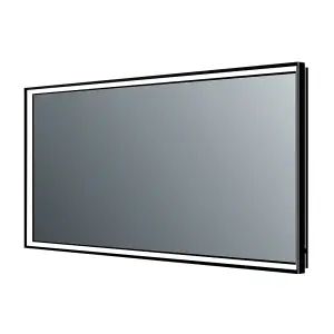 Solstice Black LED Illuminated Backlit Bathroom Mirror (H)700mm (W)1200mm