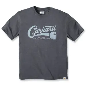 Carhartt Force Relaxed Fit Lightweight Short Sleeve Script Graphic T-Shirt Carbon Heather L