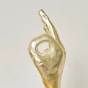 Melody Maison Gold Hand Shaped Bottle Opener