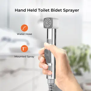 Geepas Hand Held Toilet Bidet Sprayer Shattaf Toilet Cleaning Faucet