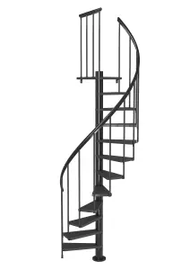 Spiral Staircase Dolle Calgary Anthracite 140cm