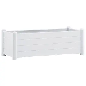 Berkfield Garden Raised Bed PP White 100x43x35 cm