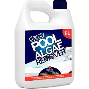 Cleenly Pool Algae Remover - Removes & Prevents the Growth of Green in Water - Super Concentration and Long Lasting 5L