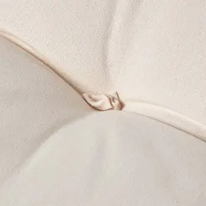 Homescapes Cream Cotton Back Support Cushion