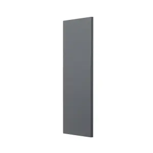 GoodHome Stevia & Garcinia Gloss anthracite slab Standard End panel (H)960mm (W)360mm