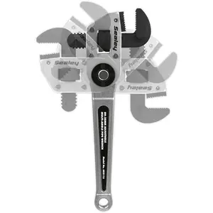 Adjustable Multi-Angle Pipe Wrench - 9mm to 38mm Capacity - Hardened Steel Jaws