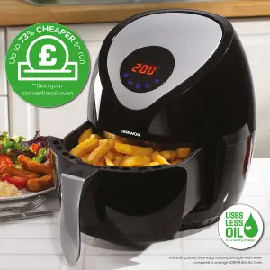 Daewoo Air Fryer 1400W Energy Efficient 3.6 Litre SDA1601GE